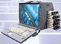 Portable Server has 17 in. monitor and 6 drive slots.
