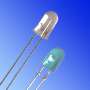 Blue LED features InGaN/SiC die technology.