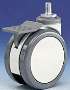 Casters are suited for use on medical equipment.