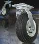 Pneumatic-Tired Casters cushion loads over paved surfaces.