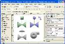 Software provides vector graphics.