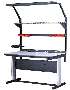 WorkTable adjusts in height from 30–42 in.