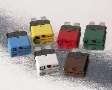 Circuit Breakers feature color-coded housings.