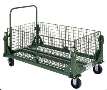 Material Handling Carts fold and store without tools.