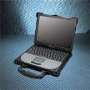Notebook Computer operates in rainy and dusty conditions.
