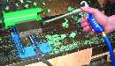 Air Gun cleans machinery and worksurfaces.