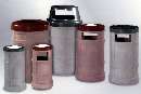 Receptacles have look and durability of concrete.
