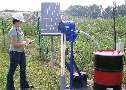 Oil Skimmer is solar powered for remote environments.