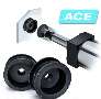 Elastomer Cushions mount externally to pneumatic cylinders.