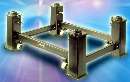 Vibration-Dampening Legstands are used for optical tables.