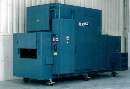 Vertical Conveyor Oven post-cures silicone rubber parts.