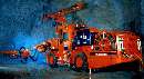 Mining Jumbo employs twin boom design.