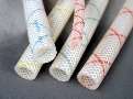 Silicone Hose uses color tracer lines for identification.