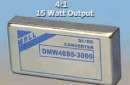 DC/DC Converters provide 15 W output.