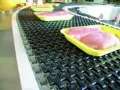 Conveyor Belt keeps food products moving.
