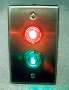 LEDs indicate whether doors are locked or unlocked.