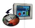 Operator Interface includes slot for compact flash card.