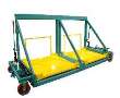 Material Handling Cart holds 2 dollies.