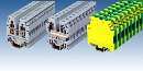 Modular Terminal Blocks save space in all directions.