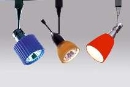Track Lighting System uses quick connect fixtures.