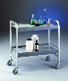 Portable Table transfers laboratory equipment.