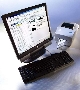 Software facilitates label creation and printing.