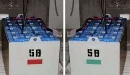 Magnet indicates if batteries are charged or not.