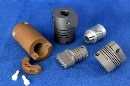 Couplings feature integrated attachments.