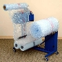 Air Cushion Machine makes bubble material on site.