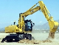 Wheeled Excavators cover range of operations.