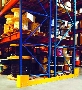 Steel Guard Systems protect rack corners and aisles.