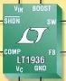 DC/DC Converter produces 3.3 V @ 1.4 A from 7-36 V input.
