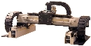 Cartesian Gantry uses brushless linear servomotors.