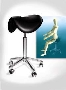 Saddle Stool helps minimize fatigue.
