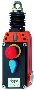 Emergency Cable-Pull Switch has integral E-stop pushbutton.