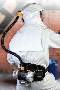 Air-Powered Respirator supplies purified air.