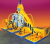 Vacuum Lifter uses oversize pads to grip tooling plate.