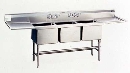 Stainless Steel Sinks provide sanitary design.