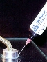 Adhesive bonds glass and metal in seconds.