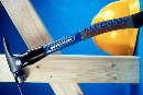 Framing Hammer features curved handle.