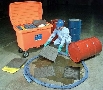 Mobile Spill Kit is mounted on 5 in. rubber wheels.
