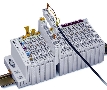 I/O Modules feature pluggable connectors.