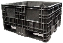 Reusable HDPE Container measures 32 x 30 x 18 in.