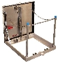 Door provides access to underground equipment.