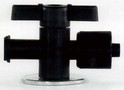 One-Way Stopcock Valve is made of Kynar® thermoplastic.