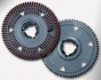 Pad Drivers and Rotary Brushes fit most floor machines.