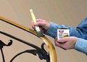 Antiquing Gels suit staircase railings and wall panels.