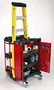 Utility Cart stores, secures, and maneuvers equipment.