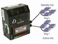 Ethernet Switch provides dual network access capability.