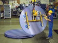 Powered Vacuum Lifter/Tilter features ergonomic handle.